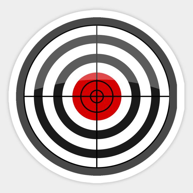 Bull's Eye Target Sticker by Viral Bliss